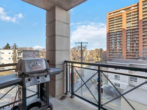 402 9020 Jasper Avenue, Edmonton, AB - Outdoor With Balcony With Exterior