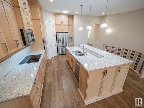 804 Howatt Place, Edmonton, AB - Indoor Photo Showing Kitchen With Double Sink With Upgraded Kitchen