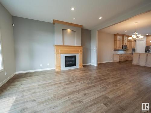 804 Howatt Place, Edmonton, AB - Indoor Photo Showing Living Room With Fireplace