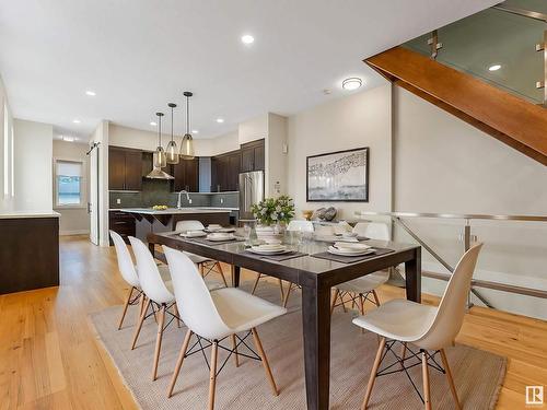 10530 136 Street, Edmonton, AB - Indoor Photo Showing Dining Room