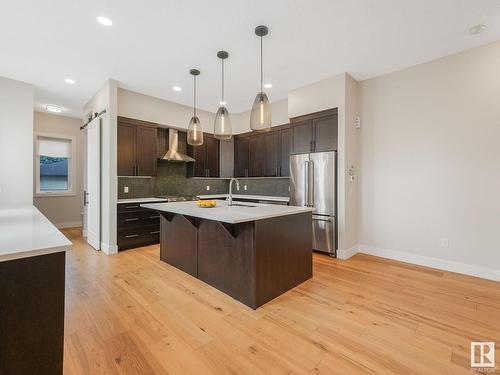 10530 136 Street, Edmonton, AB - Indoor Photo Showing Kitchen With Upgraded Kitchen