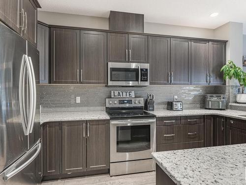 1239 Mcconachie Boulevard, Edmonton, AB - Indoor Photo Showing Kitchen With Upgraded Kitchen