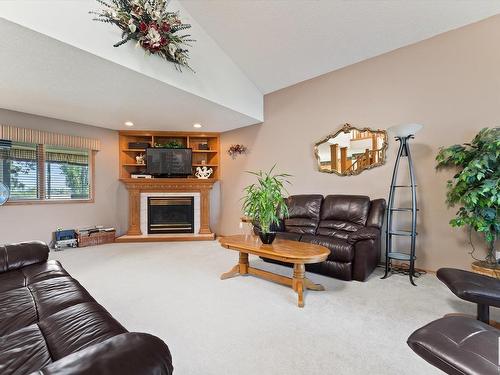 11415 9 Avenue, Edmonton, AB - Indoor Photo Showing Living Room With Fireplace