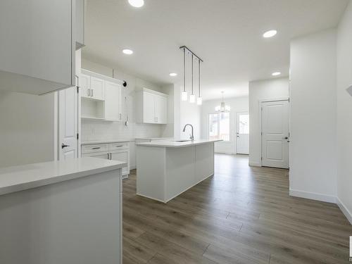 9339 221 Street, Edmonton, AB - Indoor Photo Showing Kitchen With Upgraded Kitchen