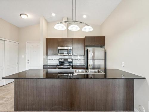 3423 9351 Simpson Drive, Edmonton, AB - Indoor Photo Showing Kitchen With Double Sink