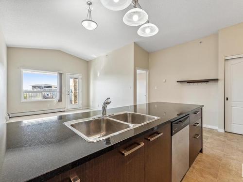 3423 9351 Simpson Drive, Edmonton, AB - Indoor Photo Showing Kitchen With Double Sink