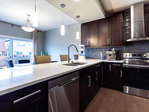 2921 Kostash Drive, Edmonton, AB - Indoor Photo Showing Kitchen With Double Sink With Upgraded Kitchen