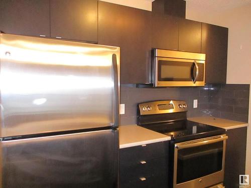 401 508 Albany Way Nw, Edmonton, AB - Indoor Photo Showing Kitchen With Stainless Steel Kitchen