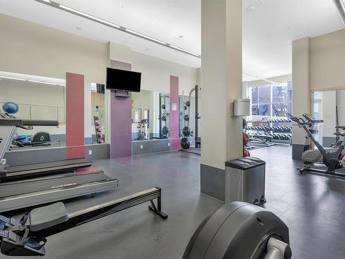 1204 9835 113 Street, Edmonton, AB - Indoor Photo Showing Gym Room