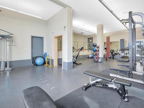 1204 9835 113 Street, Edmonton, AB - Indoor Photo Showing Gym Room