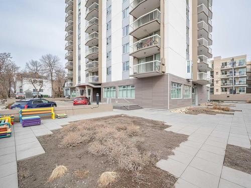 1204 9835 113 Street, Edmonton, AB - Outdoor With Balcony With Facade