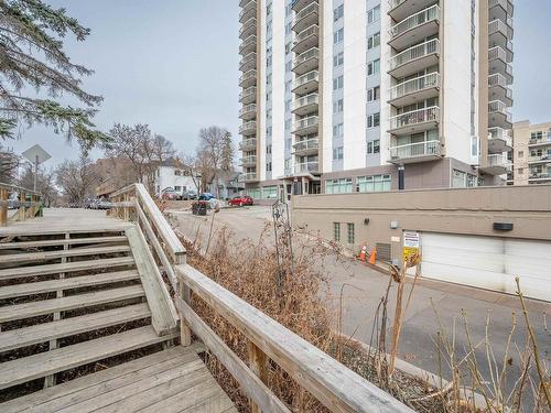 1204 9835 113 Street, Edmonton, AB - Outdoor With Balcony With Facade