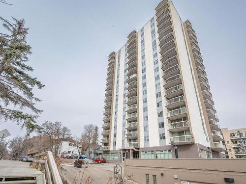 1204 9835 113 Street, Edmonton, AB - Outdoor With Balcony With Facade