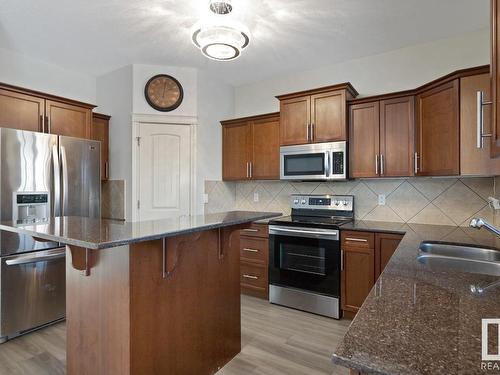 21152 46 Avenue, Edmonton, AB - Indoor Photo Showing Kitchen With Double Sink