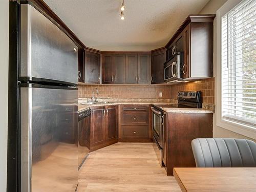 12 9650 82 Avenue, Edmonton, AB - Indoor Photo Showing Kitchen With Double Sink