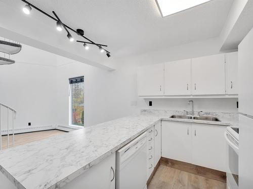 423 11618 100 Avenue, Edmonton, AB - Indoor Photo Showing Kitchen With Double Sink