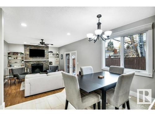 16 Westridge Crescent, Edmonton, AB - Indoor Photo Showing Other Room With Fireplace