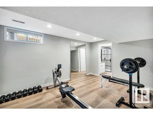 16 Westridge Crescent, Edmonton, AB - Indoor Photo Showing Gym Room