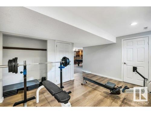 16 Westridge Crescent, Edmonton, AB - Indoor Photo Showing Gym Room