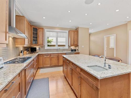 8728 101 Avenue, Edmonton, AB - Indoor Photo Showing Kitchen With Upgraded Kitchen