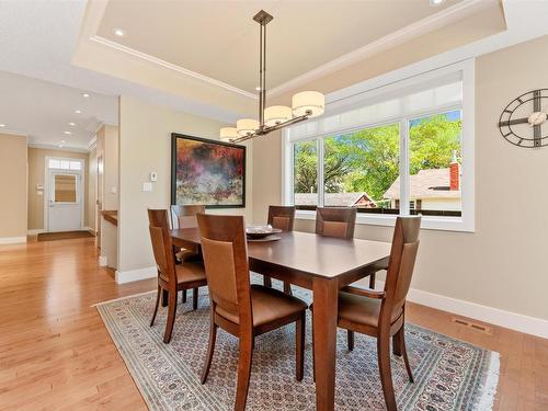 8728 101 Avenue, Edmonton, AB - Indoor Photo Showing Dining Room