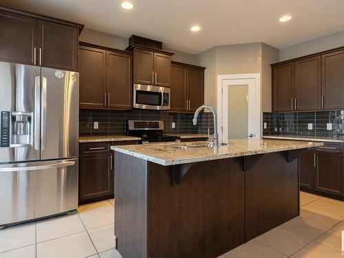 12221 102 Street, Edmonton, AB - Indoor Photo Showing Kitchen With Stainless Steel Kitchen With Upgraded Kitchen