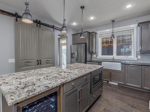 5108 Corvette Street, Edmonton, AB - Indoor Photo Showing Kitchen With Upgraded Kitchen