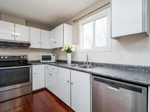 10522 21 Avenue, Edmonton, AB - Indoor Photo Showing Kitchen With Double Sink