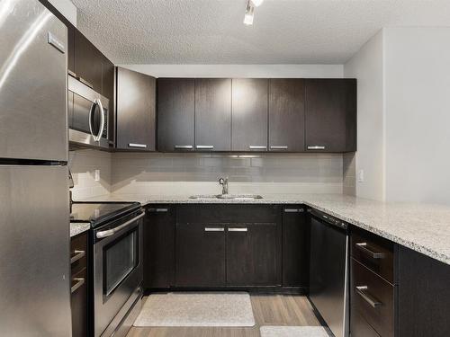 214 14808 125 Street, Edmonton, AB - Indoor Photo Showing Kitchen With Upgraded Kitchen