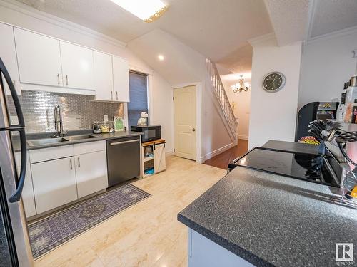 11636 95A Street, Edmonton, AB - Indoor Photo Showing Kitchen With Double Sink