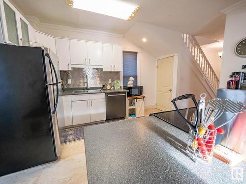 11636 95A Street, Edmonton, AB - Indoor Photo Showing Kitchen With Double Sink