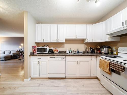 209 8117 114 Avenue, Edmonton, AB - Indoor Photo Showing Kitchen With Double Sink