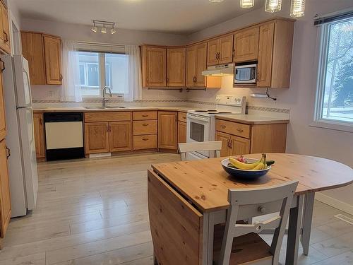 4813 64 Street, Camrose, AB - Indoor Photo Showing Kitchen With Double Sink