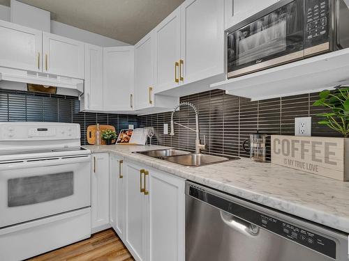 36 9914 80 Avenue, Edmonton, AB - Indoor Photo Showing Kitchen With Double Sink