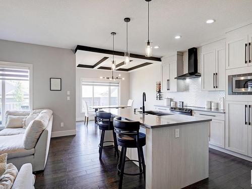 3644 Hummingbird Way, Edmonton, AB - Indoor Photo Showing Kitchen With Upgraded Kitchen