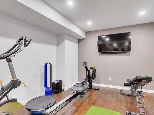 46 500 Lessard Drive Nw, Edmonton, AB - Indoor Photo Showing Gym Room