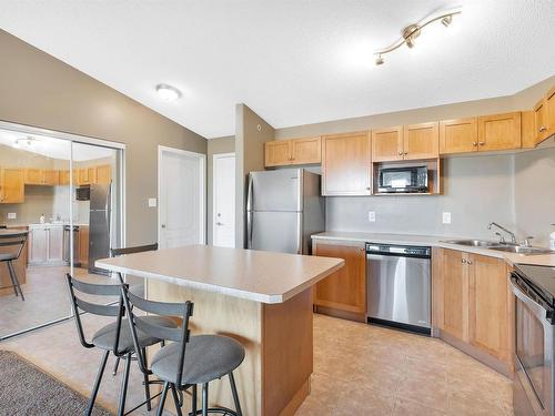 440 1520 Hammond Gate, Edmonton, AB - Indoor Photo Showing Kitchen With Double Sink