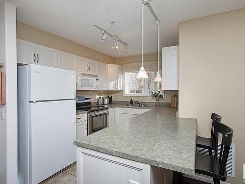 301 10528 77 Avenue, Edmonton, AB - Indoor Photo Showing Kitchen With Double Sink