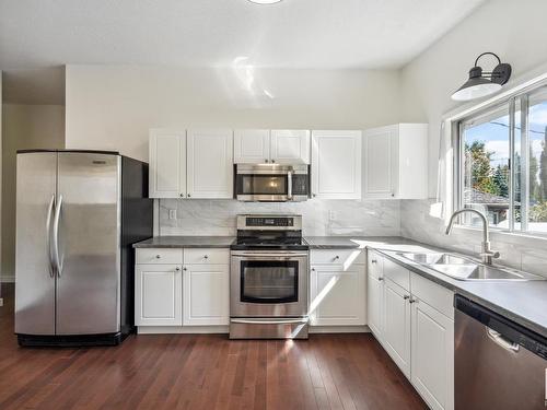 4415 117 Street, Edmonton, AB - Indoor Photo Showing Kitchen With Double Sink