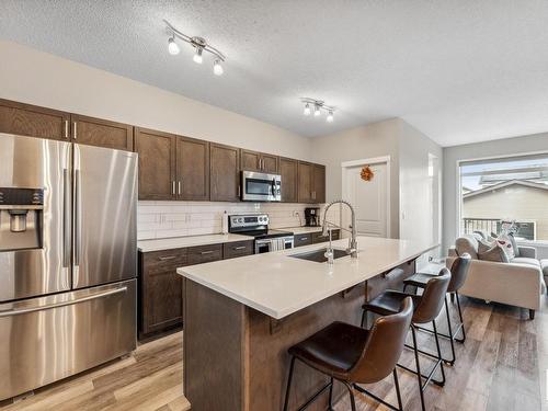 18156 75 Street, Edmonton, AB - Indoor Photo Showing Kitchen With Stainless Steel Kitchen With Upgraded Kitchen