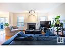 9806 179 Avenue, Edmonton, AB  - Indoor Photo Showing Living Room With Fireplace 