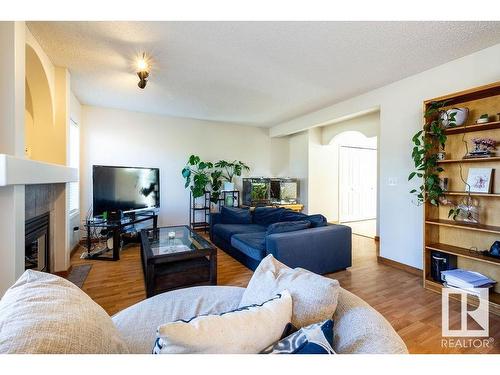 9806 179 Avenue, Edmonton, AB - Indoor Photo Showing Living Room With Fireplace