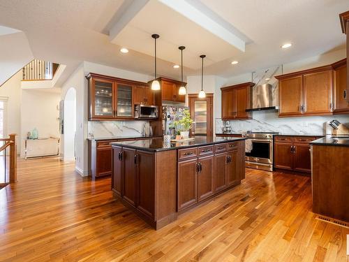 5052 Mcluhan Road, Edmonton, AB - Indoor Photo Showing Kitchen With Upgraded Kitchen