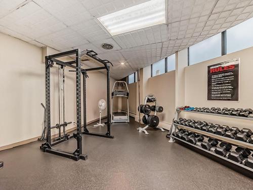 607 10045 117 Street Nw, Edmonton, AB - Indoor Photo Showing Gym Room