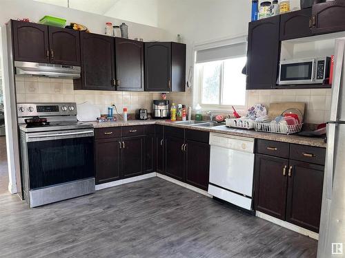 1504 48 Street, Edmonton, AB - Indoor Photo Showing Kitchen With Double Sink