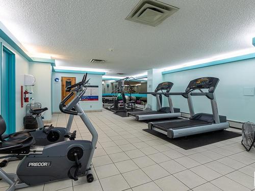 1004 13910 Stony Plain Road, Edmonton, AB - Indoor Photo Showing Gym Room