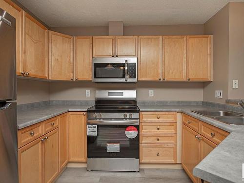 213 13710 150 Avenue, Edmonton, AB - Indoor Photo Showing Kitchen With Double Sink