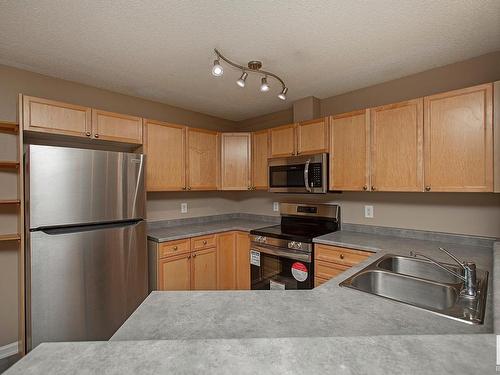 213 13710 150 Avenue, Edmonton, AB - Indoor Photo Showing Kitchen With Double Sink