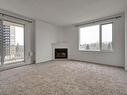 505 10649 Saskatchewan Drive, Edmonton, AB  - Indoor Photo Showing Living Room With Fireplace 