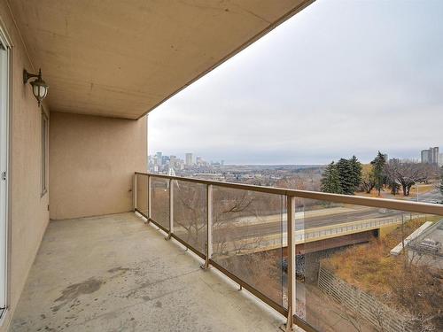 505 10649 Saskatchewan Drive, Edmonton, AB - Outdoor With Balcony With View With Exterior